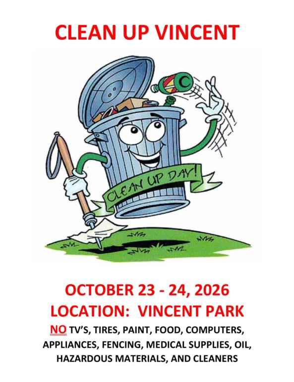 Clean Up Vincent 2026
